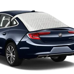 Car Rear Windshield Snow Cover 4-Layer For Winter Snow Frost Removal With Magnetic Edge And Windproof Belt Waterproof Dustproof Privacy for Seden