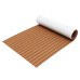 240cm x 90cm x 6mm Marine Flooring Faux Teak EVA Foam Boat Decking Sheet Brown