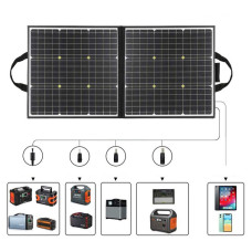 FlashFish 50W 18V Portable Solar Panel Foldable Solar Charger for Camping Power Generator SP50W