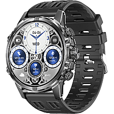BlitzWolf BW-AT6 Plus 1.75inch AMOLED Display Smart Voice Assistant Flashlight bluetooth Call Heart Rate Blood Pressure Blood Oxygen Monitor Multi-sport Modes IP67 Waterproof Smart Watch