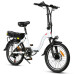 SAMEBIKE JG20-FT 36V 12AH 350W Electric Folding Bicycle 20 Inch 70-80KM Mileage Range Max Load 150KG