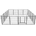 PawGiant Heavy Duty Metal Dog Exercise Playpen Fence for Indoor Outdoor 16 Panels 32 Inch Height