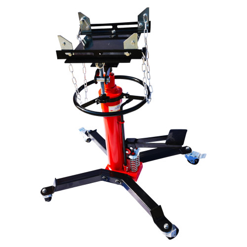 2 Stage Load 1600LBS/0.75T Transmission Jack Truck Jack 360 Swivel Wheels With 2 Spring Brakes