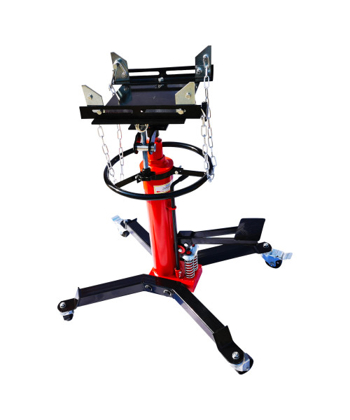 2 Stage Load 1600LBS/0.75T Transmission Jack Truck Jack 360 Swivel Wheels With 2 Spring Brakes