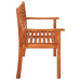 2-Seater Garden Bench with Cushion 47.2" Solid Eucalyptus Wood