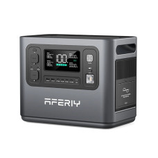 Aferiy P110-D 1200W 960Wh LiFePO4 Portable Power Station +1* S200 200W Solar Panel UPS Pure Sine Wave Camping RV Home Emergency Portable Generator US Plug