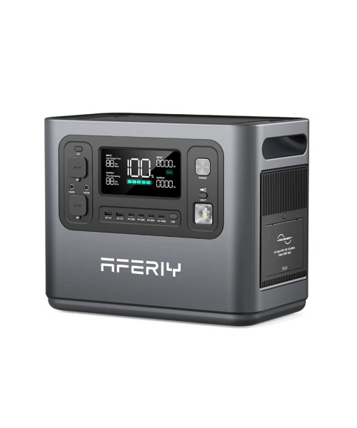 Aferiy P110-D 1200W 960Wh LiFePO4 Portable Power Station +1* S200 200W Solar Panel UPS Pure Sine Wave Camping RV Home Emergency Portable Generator US Plug