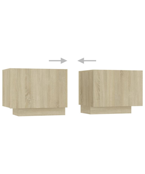 TV Cabinet Sonoma Oak 39.4"x14"x16" Chipboard