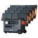 Blackview Oscal PowerMax6000 Rugged Power Station with PM200/PM400 Solar Panel Kit 3600Wh to 57600Wh LiFePO4 Battery Pack Power Bank with 14 Outlets 5 LED Light Modes Morse Code Roller Power Backup for Emergency Communication Camping House