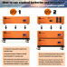 Cloudenergy 48V 150Ah 7.68Kwh Stackable LiFePO4 Battery with 6kw Inverter 60A MTTP 10 Year Lifetime Perfect for Monitor RV, Solar, Energy Storage, Overland, Off-Grid (7.68Kwh Battery+Inverter) CL48-S1
