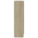 Vitrine Cabinet Sonoma Oak 32.5"x12"x45.3" Chipboard