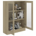 Vitrine Cabinet Sonoma Oak 32.5"x12"x45.3" Chipboard