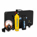 DEDEPU S5000PLUS-B 1L Scuba Tank Oxygen Diving Cylinder with 8-20 Minutes Respirator Breathing Portable Snorkeling Scuba Tank Kit with Snorkel Mask Adapter