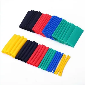 530pcs Heat Shrink Tubing Insulation Shrinkable Tube Assortment Electronic Polyolefin Ratio 2:1 Wrap Wire Cable Sleeve Tubes Kit