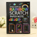 Wholesale 5PCS Funny Scratch Painting Notebook DIY Drawing Toy Big Blow Children Paper Art Educational Toys