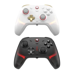 GameSir Cyclone 2 Tri-mode RGB Gamepad Hall Effect Joystick and Trigger Six-axis Game Controller Vibration Function 1KHz Polling Rate E-sports Gamepad Compatible with Switch PC IOS Android