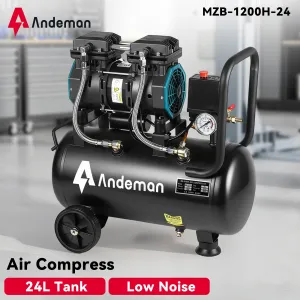 Andeman 1500H-30 air compressor, oil-free, quiet, low-frequency 230V, 50HZ, 24L, 150W, custom model, high efficiency and low noise