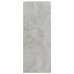 2-Tier Book Cabinet Concrete Gray 31.5"x11.8"x30.1" Chipboard