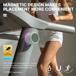 CAANKE Mini Magnetic Speaker Wireless bluetooth Speaker 700mAh Battery LED Light TWS Pairing Outdoors Portable Speakers