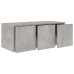 TV Cabinet Concrete Gray 31.5"x13.4"x11.8" Chipboard