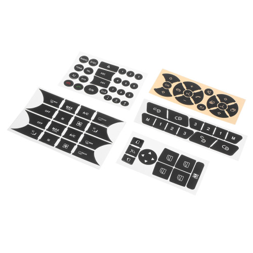 Button Repair Package Steering AC Window Car Decals Stickers for Mercedes Benz 2007-2014