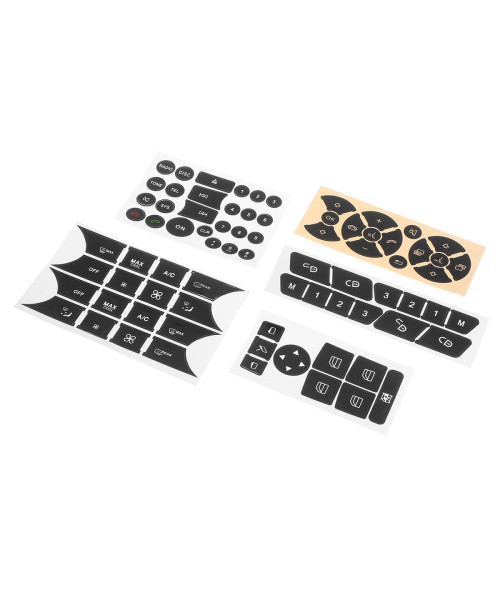 Button Repair Package Steering AC Window Car Decals Stickers for Mercedes Benz 2007-2014