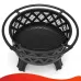 SINGLYFIRE 30 Inch Fire Pit for Outside with Grill Outdoor Wood Burning Firepit Large Steel Firepit Bowl for Patio Backyard Picnic Garden with Swivel BBQ Grill / Ash Plate / Spark Screen / Poker