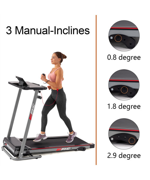 FYC JK1608-2 Home Office Desk Treadmill - 2.5HP Quiet Motor | 1-12km/h Running & Walking | Installation-Free | Remote Control | Folding Handle | Smart LED Display | Max 120kg User Weight