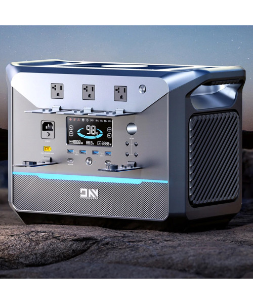 DaranEner NEO1500 Pro 1800W LiFePO4 Portable Power Station 1382.4Wh Solar Generator 1.3 Hours Quick Charge 15MS UPS Balcony Power Station with US Plug