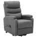 Stand-up Recliner Light Gray Fabric