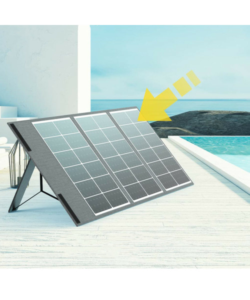AFERIY 100 Watt Portable Solar Panels Foldable Mono Cell Solar Charger with USB DC Outputs IP65 Waterproof Solar Panel for RV Outdoor Camping AF-S100