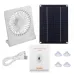 3 Speeds 5V 6W Portable Rechargeable Fan Battery Operated Fan Solar Panel Powered For Household Camping Travel Outdoor