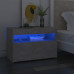 TV Cabinet with LED Lights Concrete Gray 23.6"x13.8"x15.7