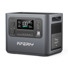 Aferiy P210 2400W 2048Wh Portable Power Station +1* S400 400W Solar Panel, LiFePO4 Solar Generator UPS Pure Sine Wave Camping RV Home Emergency Portable Backup Power