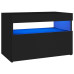 TV Cabinets with LED Lights 2 pcs Black 23.6"x13.8"x15.7