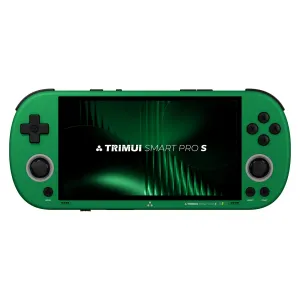 256G TRIMUI Smart Pro S Handheld Game Console Built-in 17000+ Games 4.96-inch IPS Screen Octa-core Support WiFi6 & BT5.4 Retro Game Player with RGB Light TMR Dual Hall Joysticks 5000mAh Battery Open Source Linux System Gamer Console