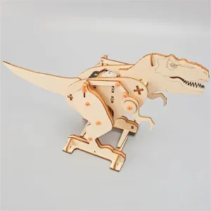 Wooden Jigsaw Puzzle Tyrannosaurus Model Assembly Kit DIY Children's Science Experiment Education Puzzle Toy Student Technology Small Production