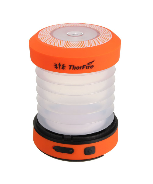 ThorFire CL01 LED Camping Lights Hand Crank USB Rechargeable Lanterns Collapsible Mini Tent Lamp Emergency Torch Night Light For Outdoor Camping