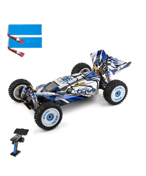 Wltoys 124017 Brushless V2 Upgraded Several 2200mAh Battery RTR 1/12 2.4G 4WD 70km/h RC Car Vehicles Metal Chassis Models Toys