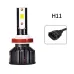 1Pair Car LED Headlight V3A-3570 H1/H4/H7/H11/9005/9006 28W 6000K 3300LM IP67 Waterproof Vehicle Front Lights