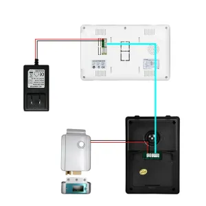 7" TFT Color LCD Display Video Door Phone Intercom Doorbell System Kit IR Night Vision Rainproof Security Camera For Home EU Plug
