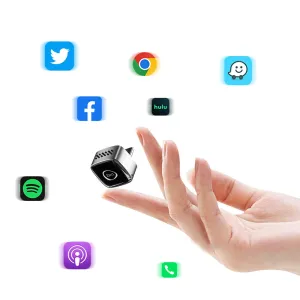 Wooboobox M5 Wireless Carplay Android Auto Box USB / Type-C Port Plug and Play WIFI 5.8G BT5.0 Wired to Wireless Adapter