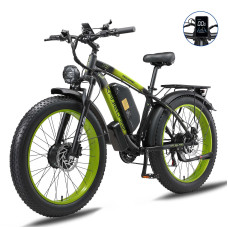 KETELES V3 Electric Bike 48V 1000W*2 Dual Motors 23AH Battery 26*4.0inch Tires 65KM Max Mileage 200KG Max Load Electric Bicycle