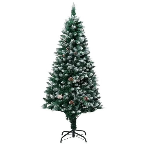 Artificial Christmas Tree,Xmas Pine Tree with 150 LEDs, Easy Assembly Christmas Tree with Metal Stand and 950 Tips Decor for Home,Office,Party,Holiday Indoor Outdoor Decoration