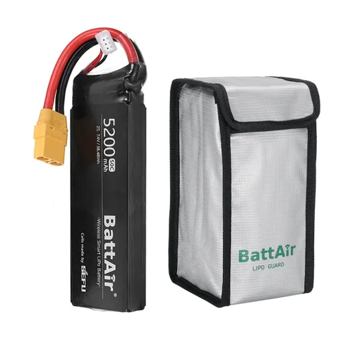 ISDT BattAir 7.4V 5200mAh 50C 2S Second Generation Smart Lipo Battery XT90 Support APP Control for RC Car