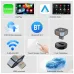 2in1 Wireless CarPlay Android Auto Adapter Convert Wired to Wireless with 5GHz WiFi USB Type C Plug and Play for Factory Car Systems