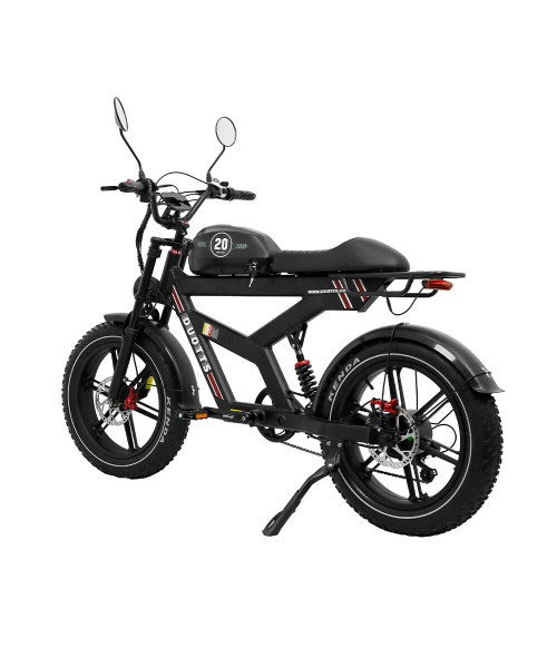 DUOTTS F20 Electric Bike 750W Motor 52V 27AH Battery 20*4.0inches Tires GPS Tracking  Bluetooth APP 130-140KM Max Mileage 150KG Max Load Electric Bicycle
