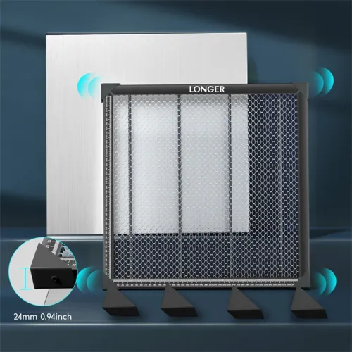 LONGER 440*440mm High-Quality Honeycomb Working Table High-strength Steel Plate Laser Engraver Accessory for Wood Acrylic