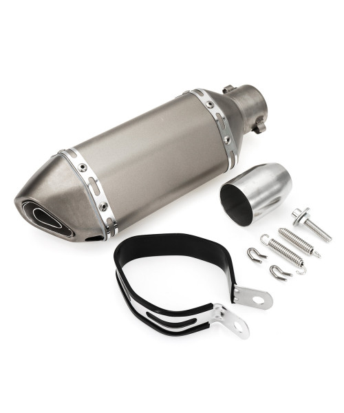 38-51mm Motorcycle Steel Short Exhaust Muffler Pipe With Removable Silencer Universal