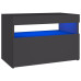 TV Cabinets with LED Lights 2 pcs Gray 23.6"x13.8"x15.7